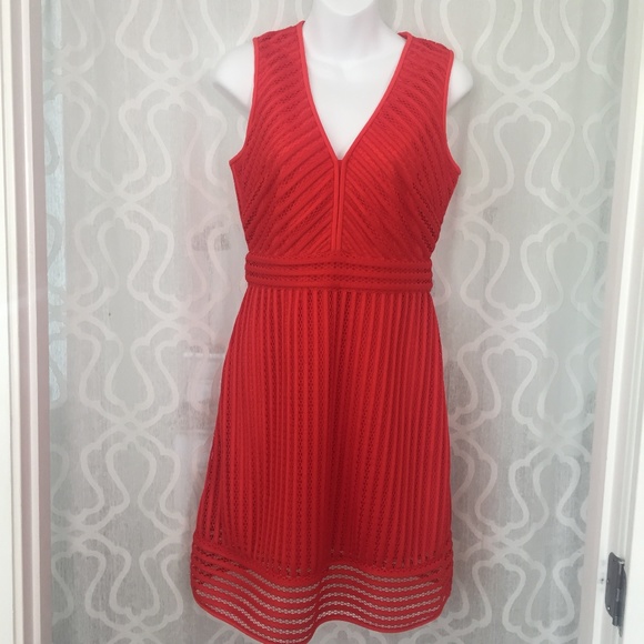 J. Crew Dresses & Skirts - J. Crew Orange Red Fit Flare Dress